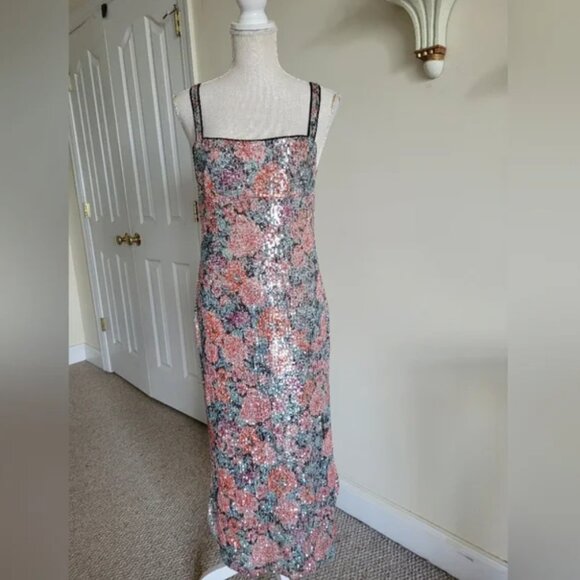 For Love and Lemons Ladonna Midi Sequined Dress size M - Picture 4 of 8